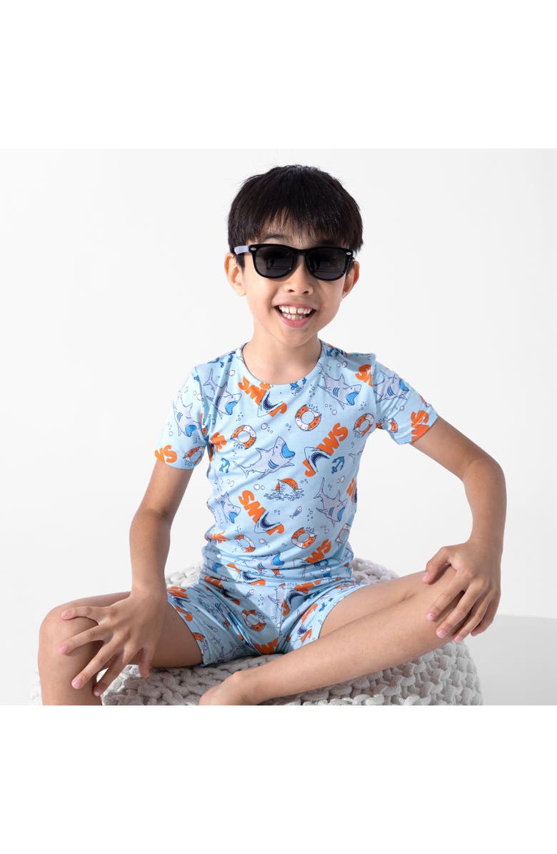 Bellabu Bear JAWS Kids 2-Piece Short Sleeve & Shorts Pajama Set, Alternate, color, Jaws