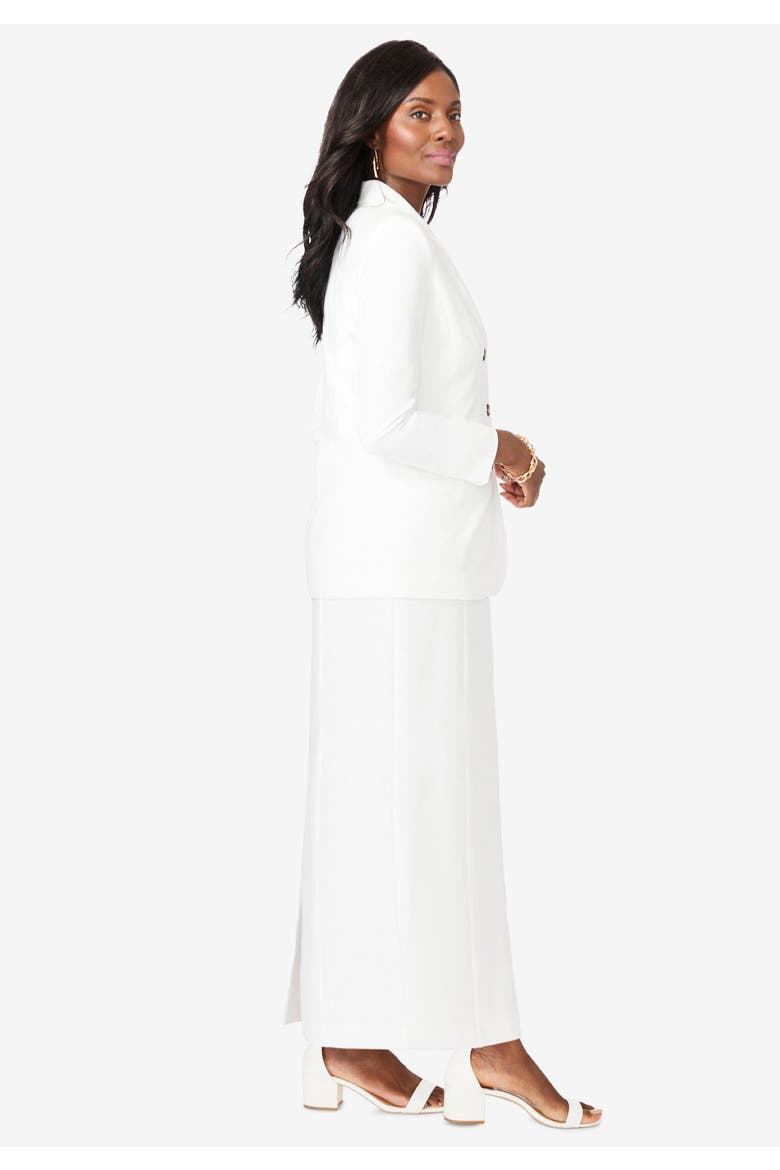 Stretch Crepe Maxi Jacket Dress, Alternate, color, CHOCOLATE