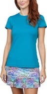 Sofibella UV Colors Short Sleeve Womens Tennis Shirt