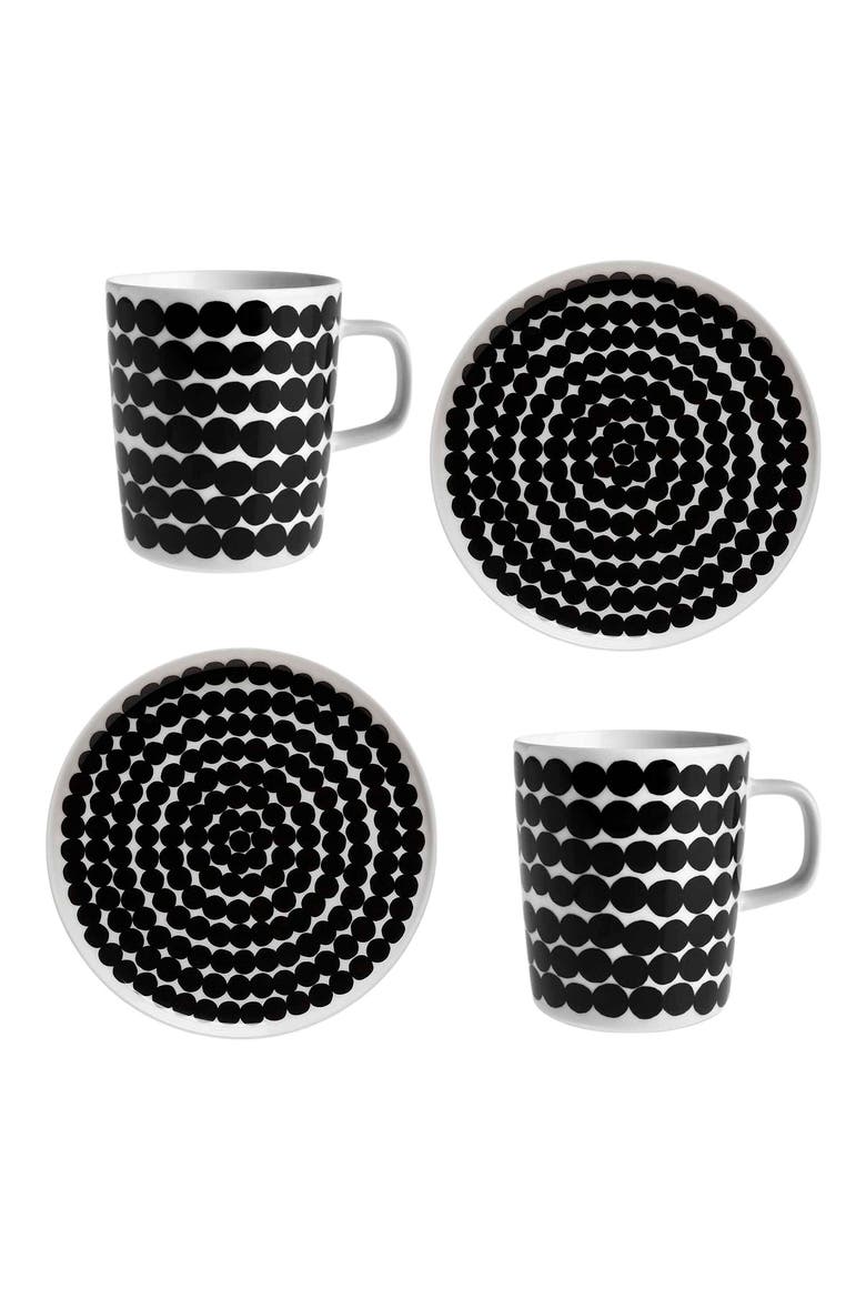 Räsymatto Breakfast Set, Main, color, BLACK