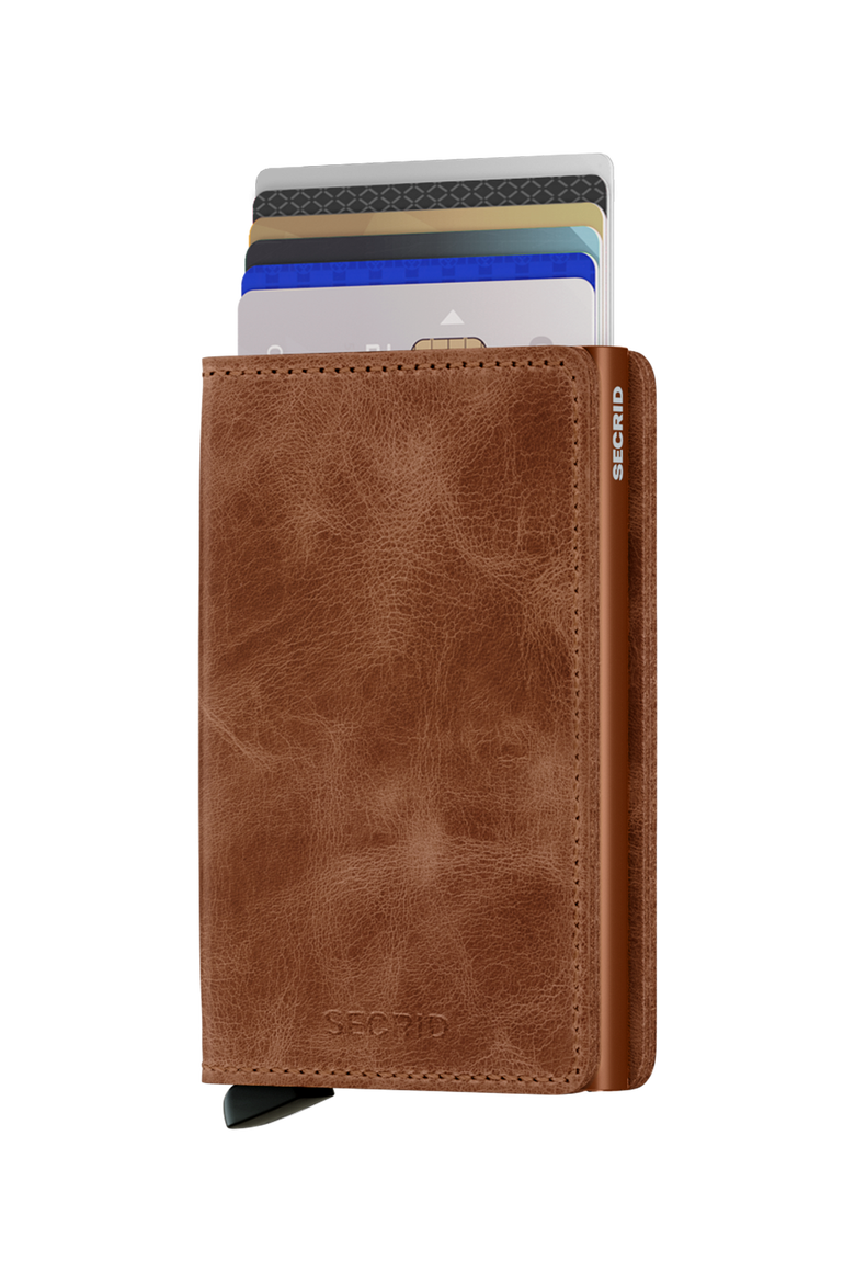 Slimwallet Vintage, Alternate, color, Cognac