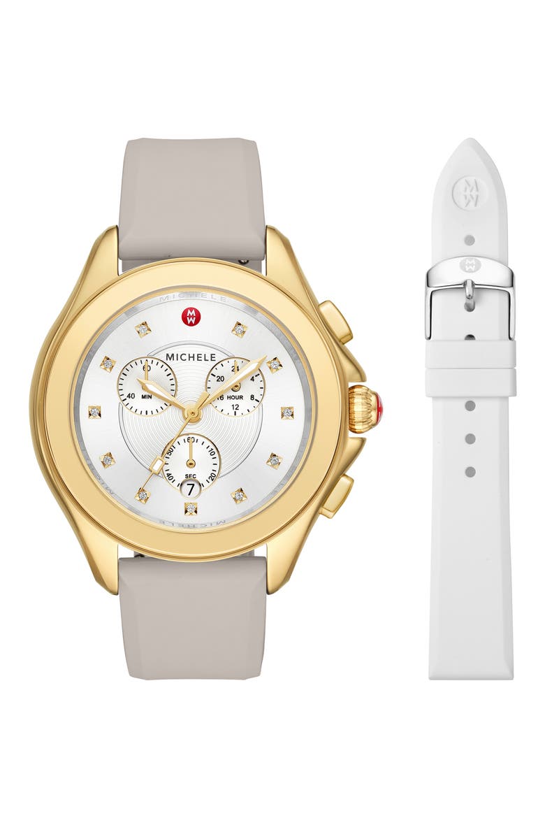 Women's Cape Two-Tone Watch Gift Set, 38mm, Main, color, SILVER
