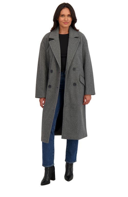 Sebby Double Breasted Coat In Gray