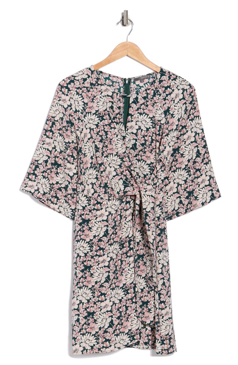 matty m. Raglan Sleeve Midi Dress, Main, color, Rose