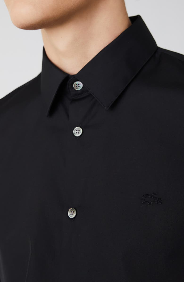 Lacoste Slim Fit Poplin Button-Up Shirt, Alternate, color, 