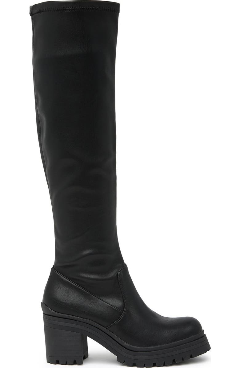 Madden Girl Coretta Knee High Lug Sole Boot, Alternate, color,