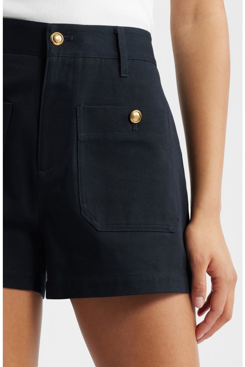 The Cruise High Waist Shorts, Alternate, color, DARK NAVY