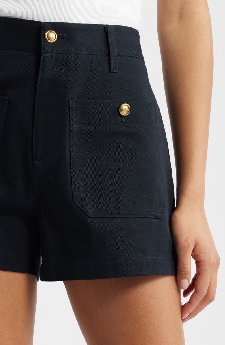 FRAME The Cruise High Waist Shorts, Alternate, color, Dark Navy