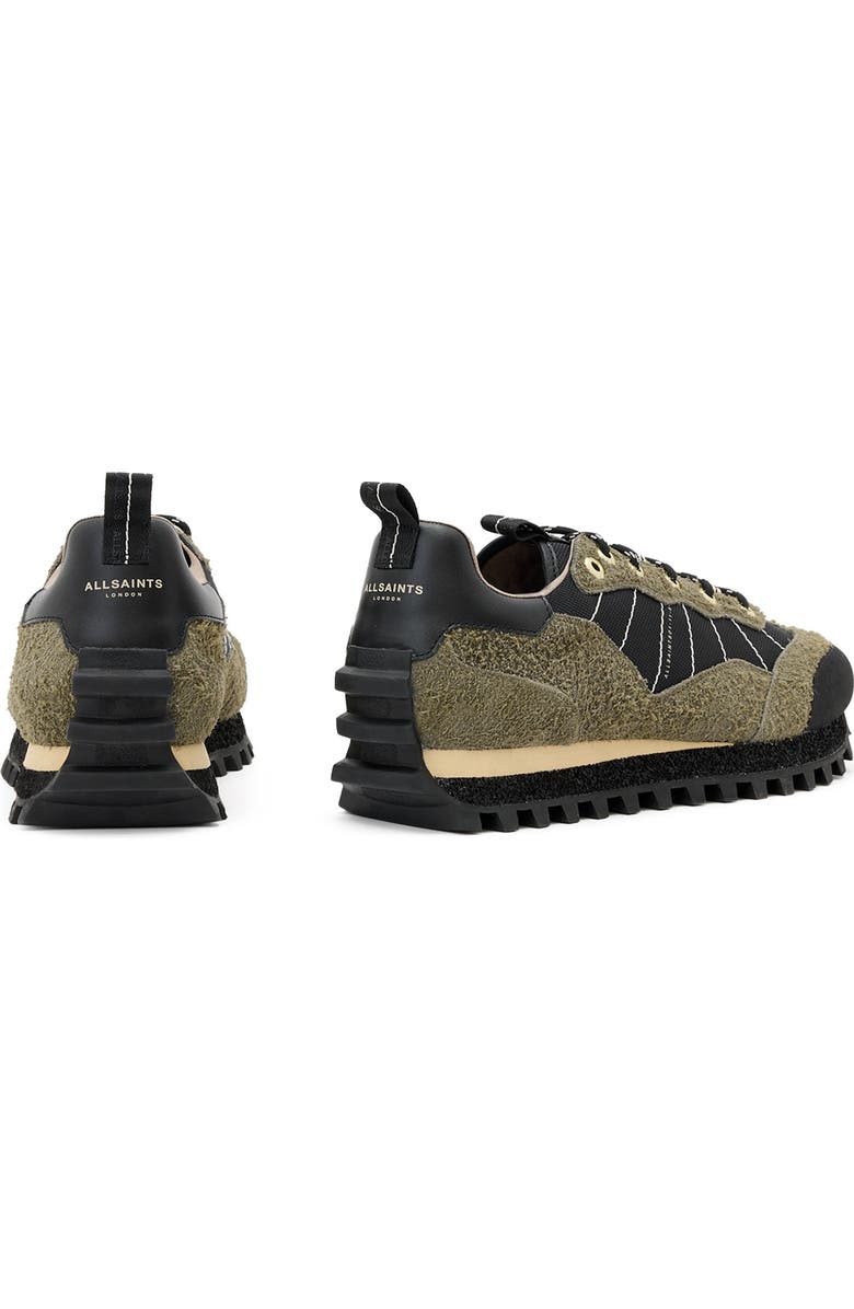 AllSaints Nevis Cleated Sneaker, Alternate, color, Khaki Green/ Black