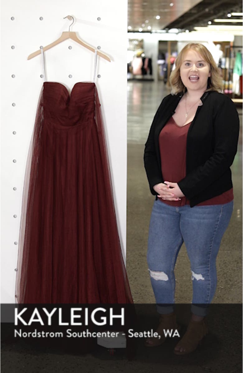 Julia Convertible Soft Tulle Gown, sales video thumbnail