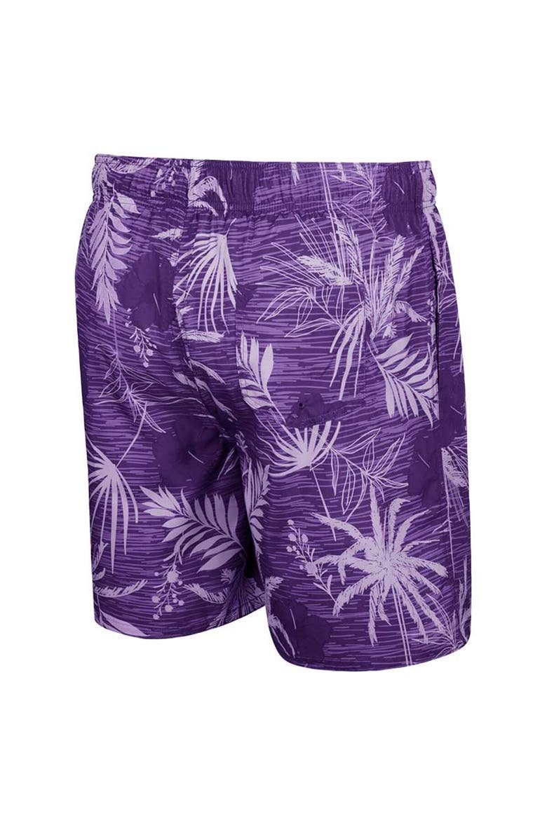 Men's Colosseum Purple LSU Tigers What Else is New Swim Shorts, Alternate, color, Purple