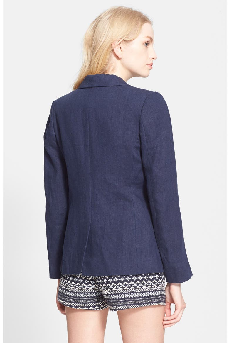 'Mehira' Blazer, Alternate, color, DARK NAVY