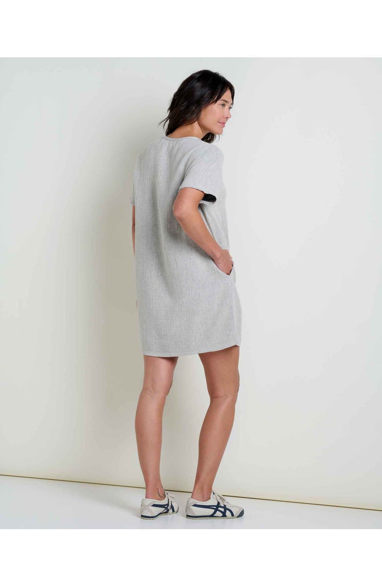 Toad & Co Tate Double Weave Short Sleeve Dress, Alternate, color, Salt