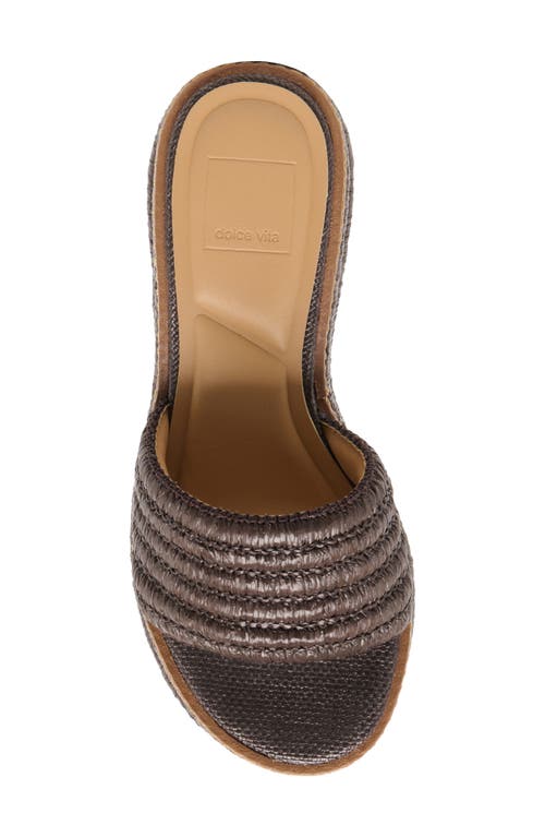Dolce Vita Throne Platform Wedge Sandal In Brown