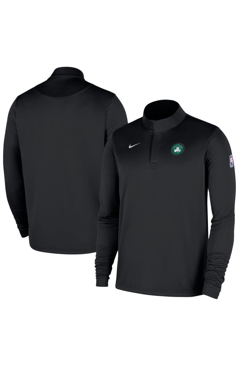 Nike Men's Nike Black Boston Celtics 2025/26 Authentic Coaches Quarter-Zip Dri-Fit Top, Alternate, color, Black