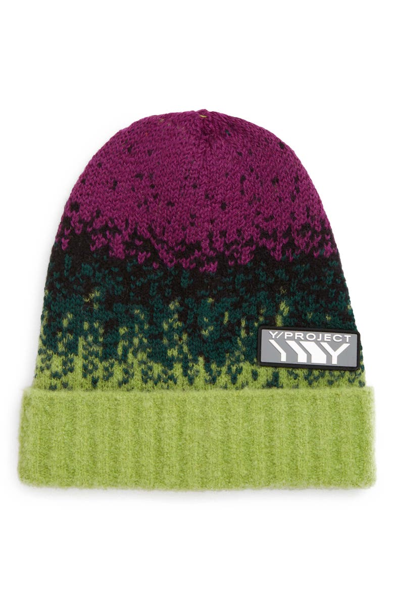 Y/Project Gradient Wool Blend Beanie, Main, color,
