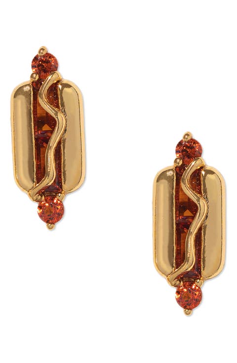 Hot Dog Stud Earrings