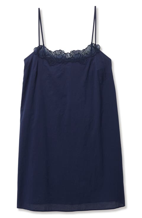 Voile Fleur Cotton Slip Nightgown