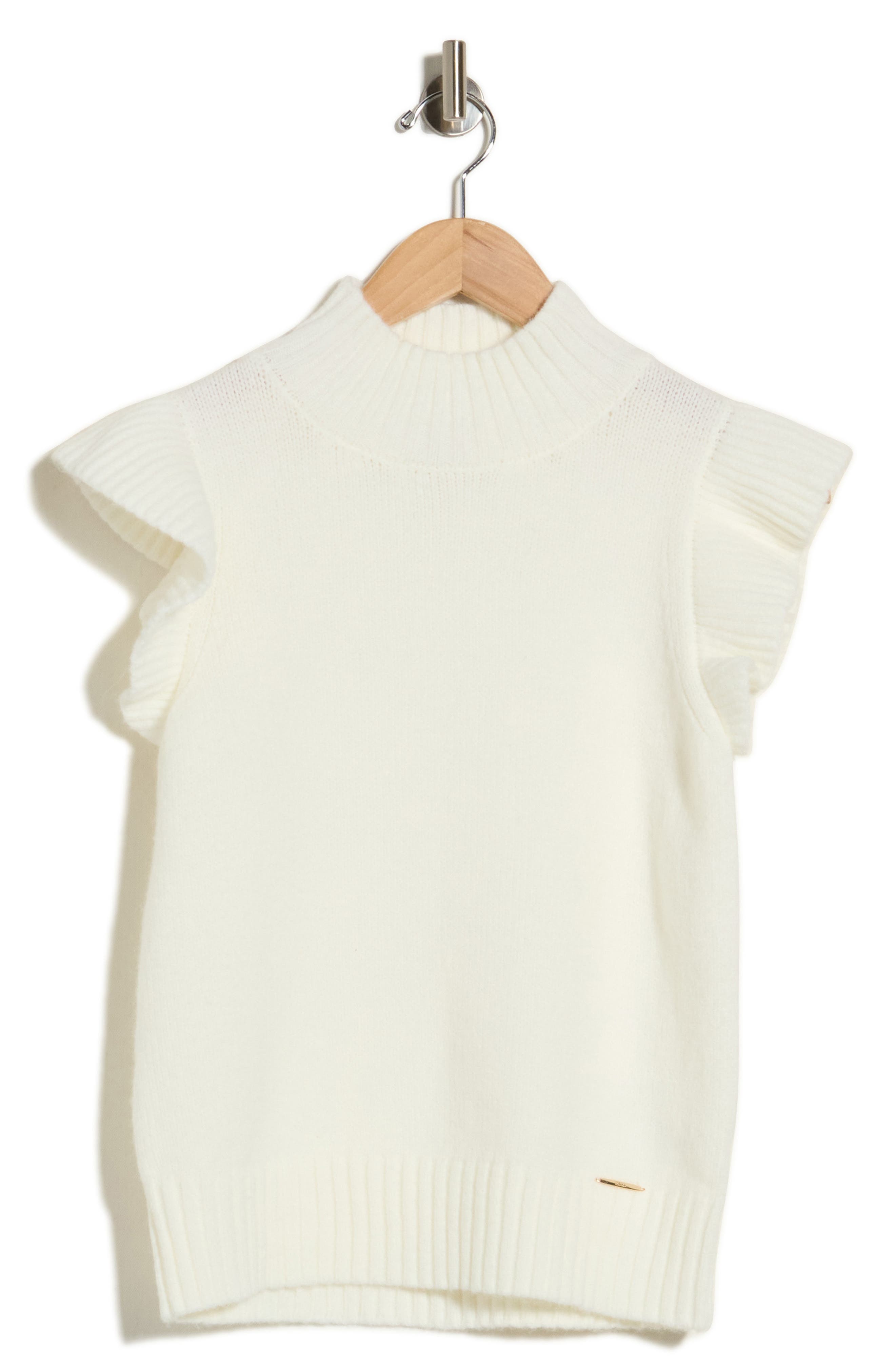 Ruffle Cap Sleeve Sweater