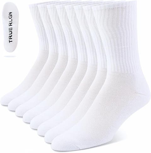 8 Pairs Premium Athletic Crew Socks