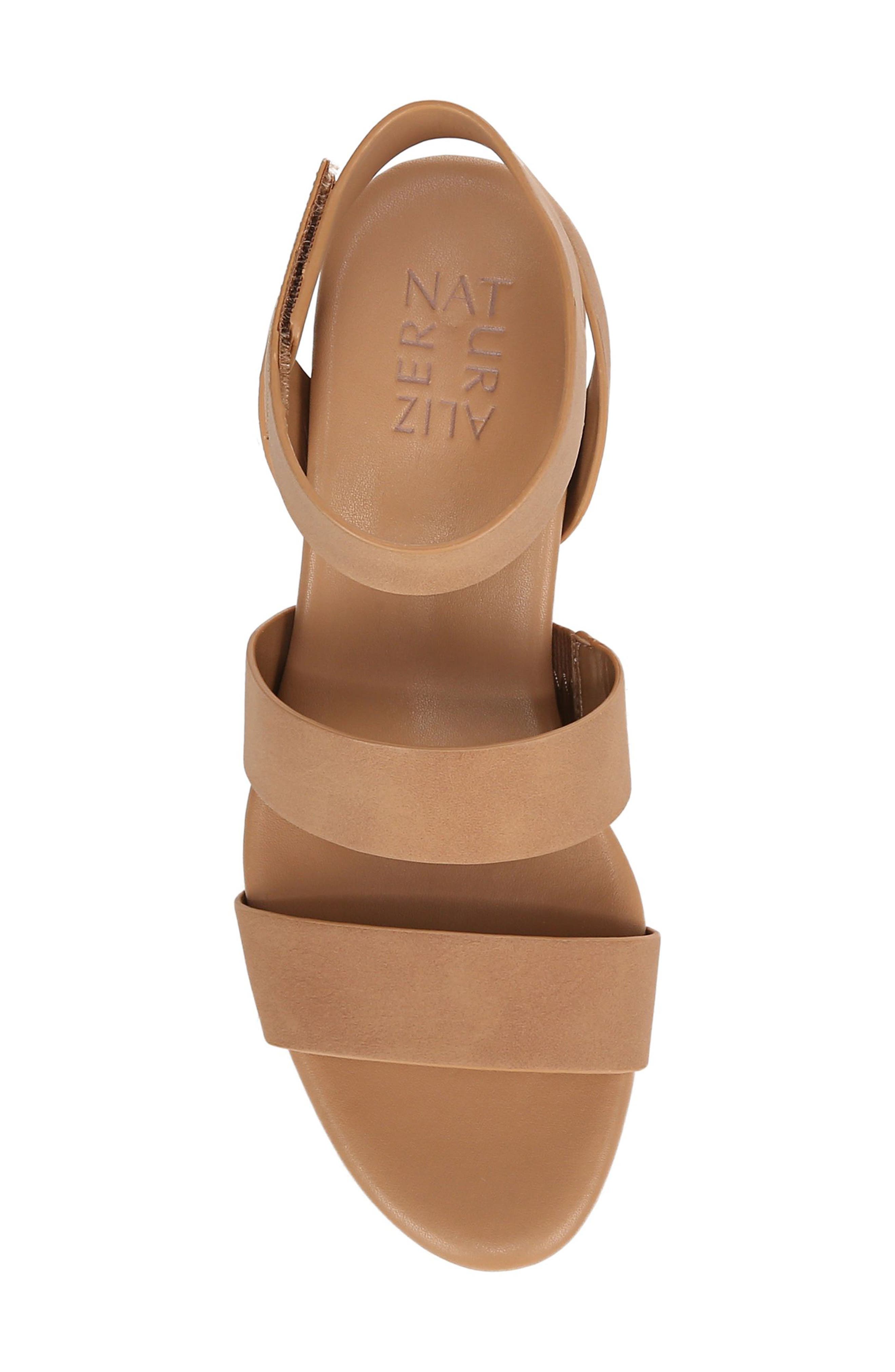 Naturalizer Priya Wedge Sandal, Alternate, color, Cookie Dough Brown