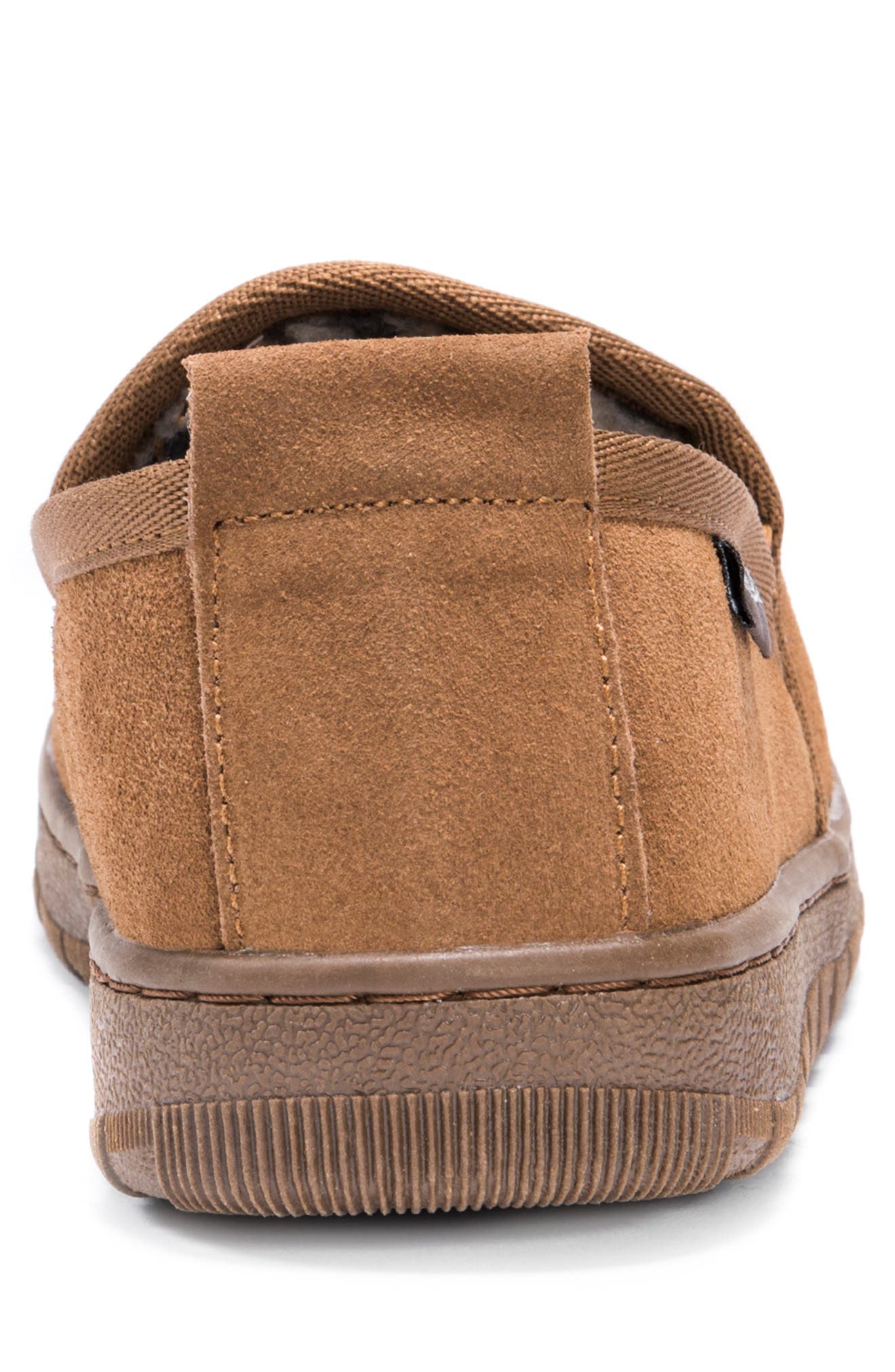 MUK LUKS Eric Printed Faux Fur Lined Loafer Slipper, Alternate, color, Tan