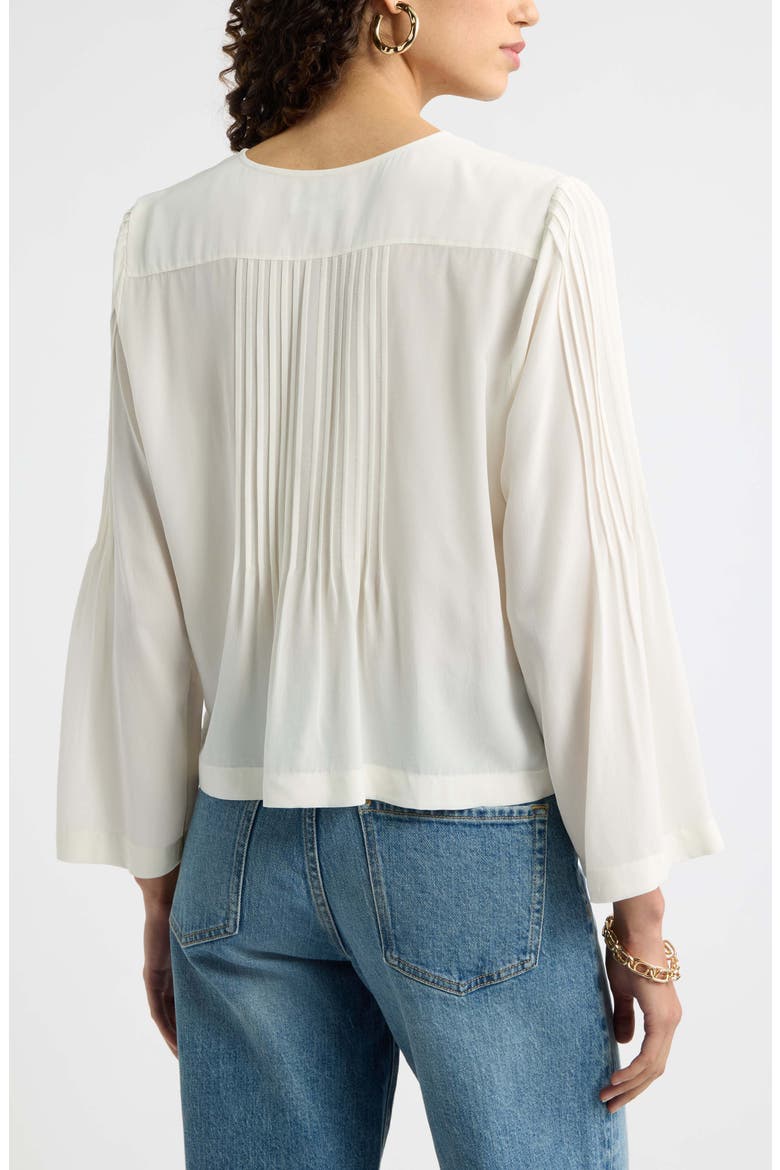Pintuck Top, Alternate, color, IVORY PRISTINE