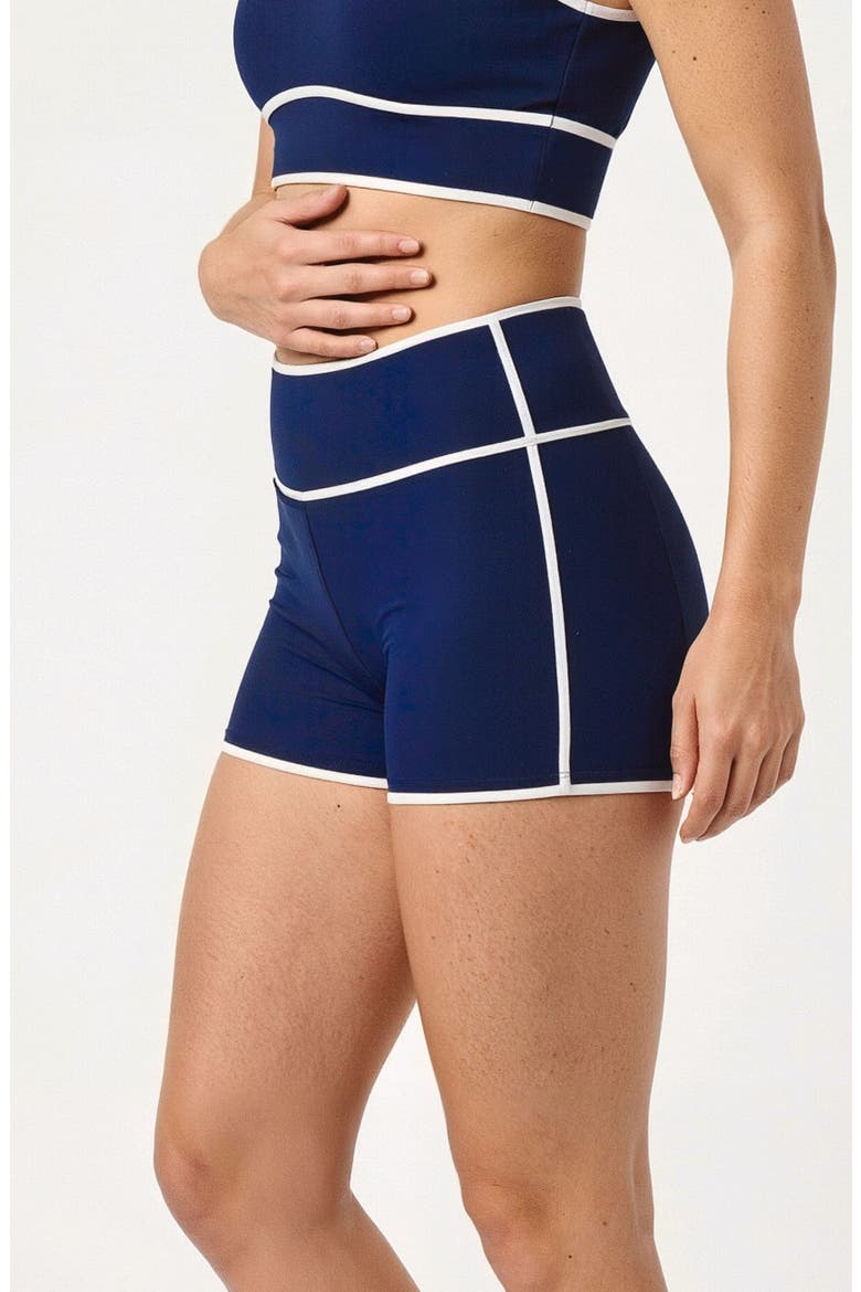 Swim Shorts Two-Toned Collection, Alternate, color, Navy & White
