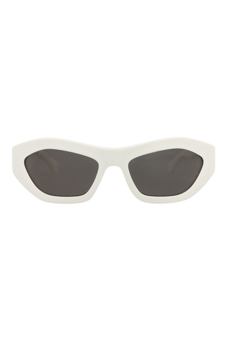 Sunglasses, Main, color, WHITE WHITE GREY