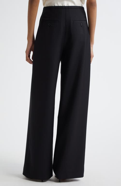 Rohe Róhe Relaxed Fit Wool Drawstring Pants In Black
