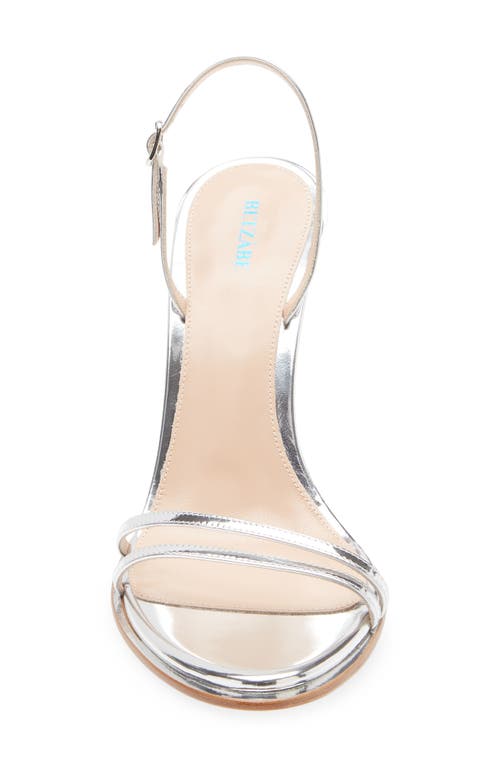 Betzábe Bianca Metallic Slingback Sandal In Animal Print