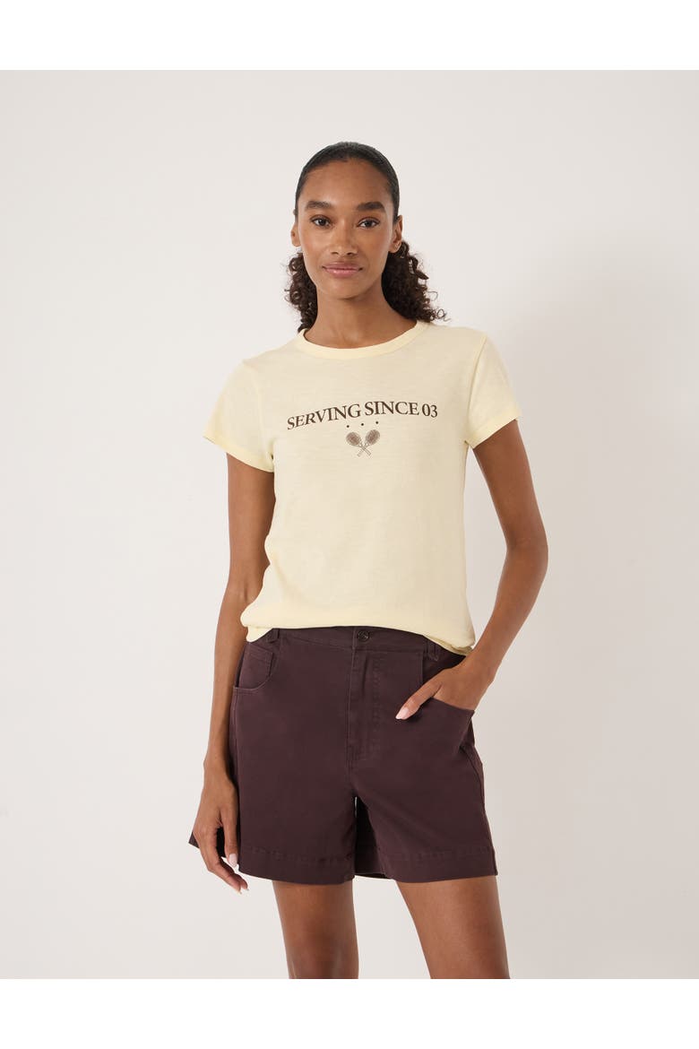 Serving Since Graphic T-Shirt, Main, color, Soft Yellow