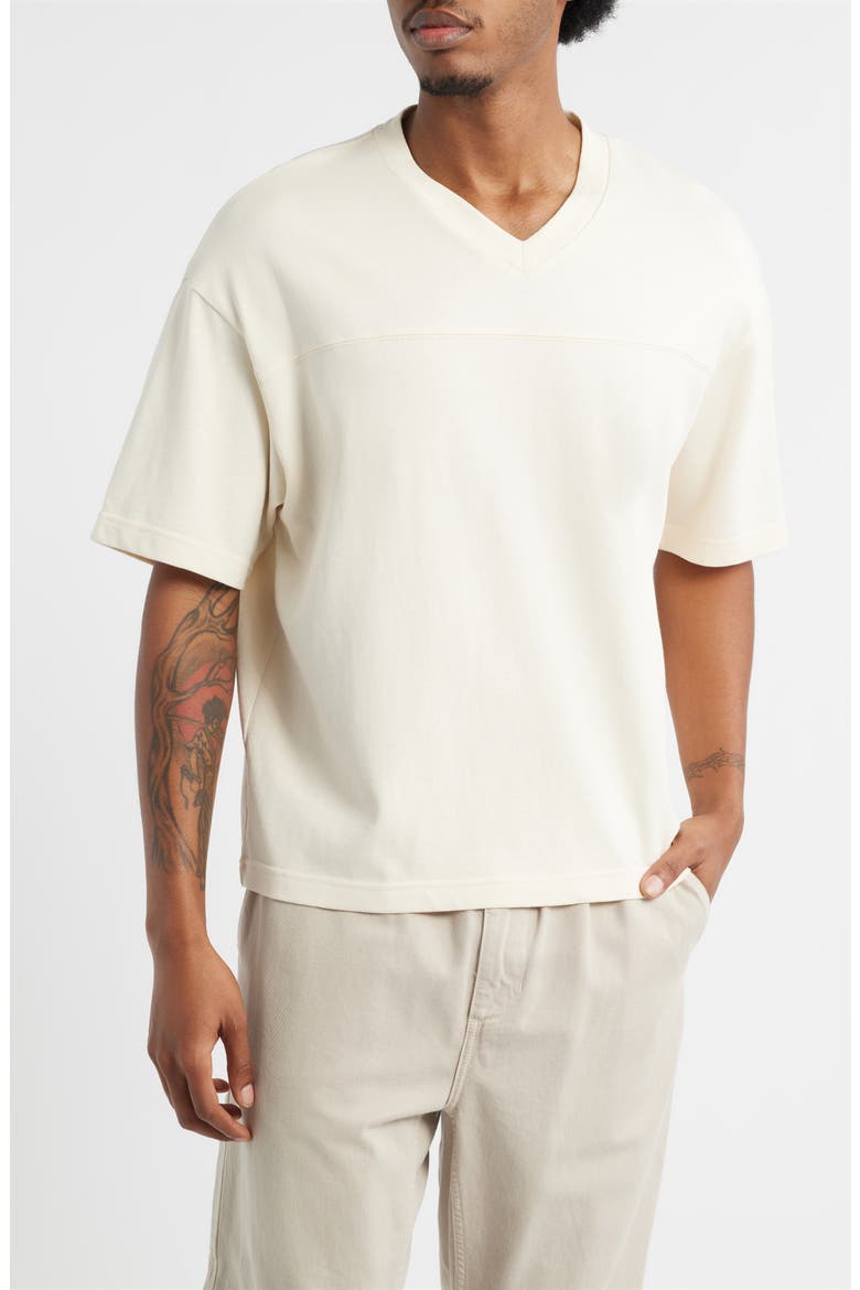 Seamed Heavyweight T-Shirt, Main, color, IVORY CREAM