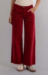 KUT from the Kloth Jean High Waist Wide Leg Velvet Pants