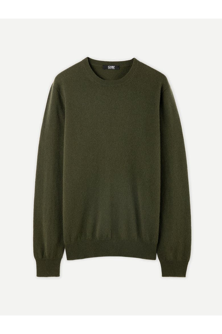 Timeless Crewneck Cashmere Sweater, Main, color, avocado