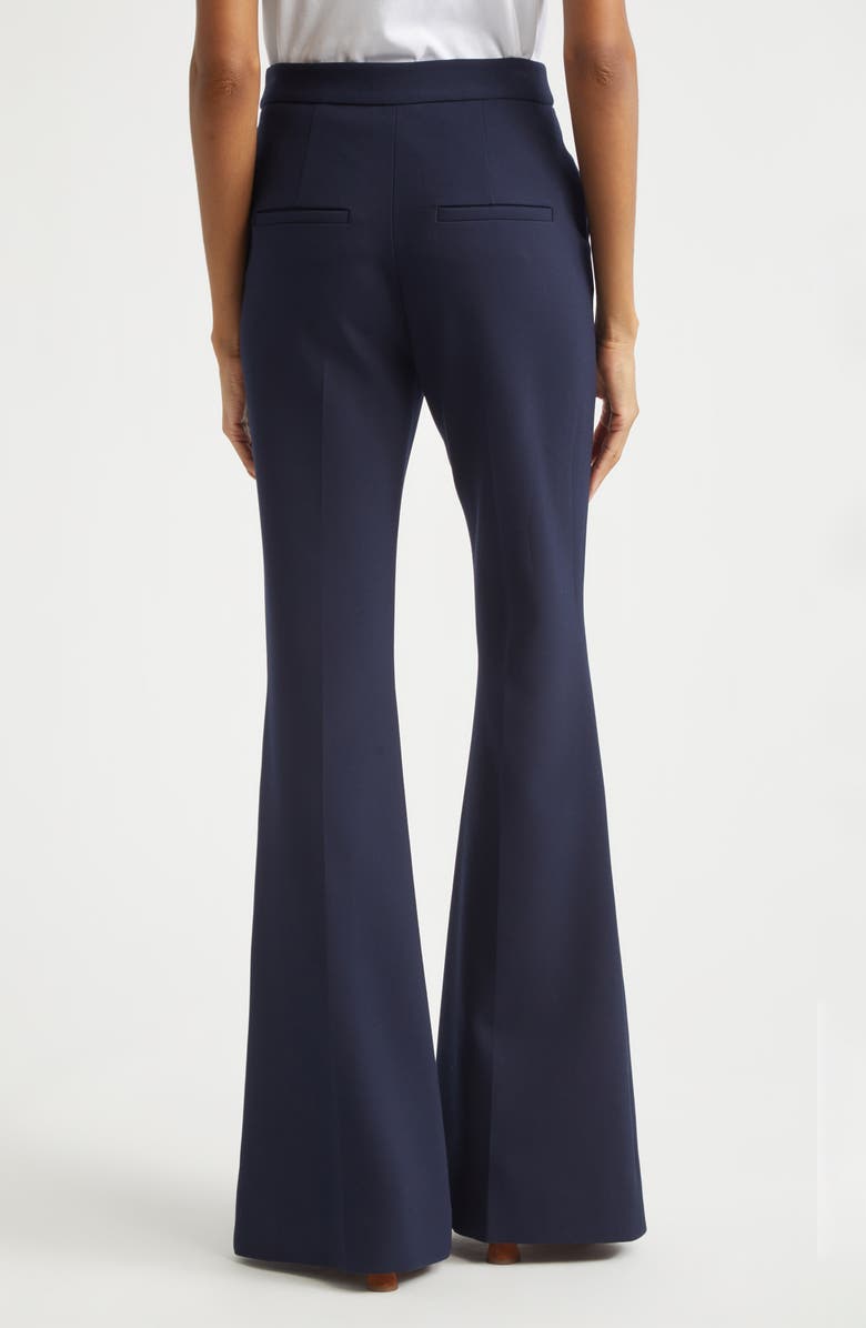 Veronica Beard Arden High Waist Flare Leg Pants, Alternate, color, Navy