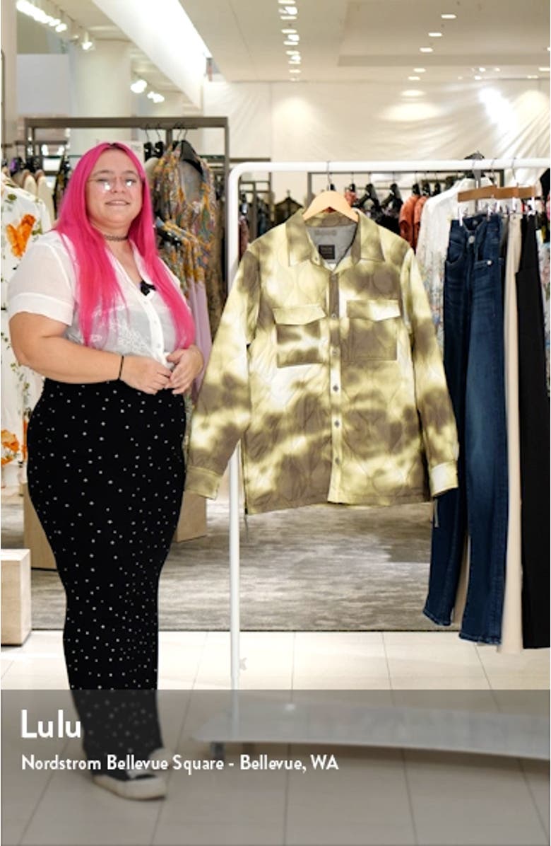 Military Quilted Packable Water Resistant 800 Fill Power Down Shirt Jacket, sales video thumbnail