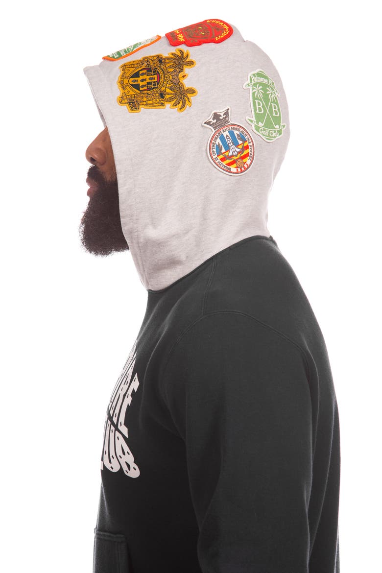 Patches Graphic Hoodie, Alternate, color, BLACK