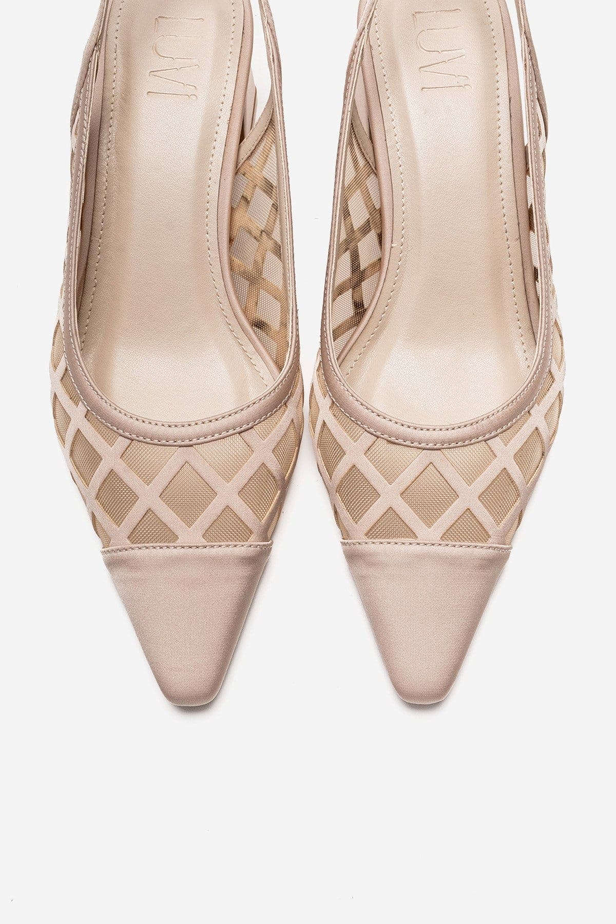 Alveron Block Heel Mesh Pump, Alternate, color, Beige
