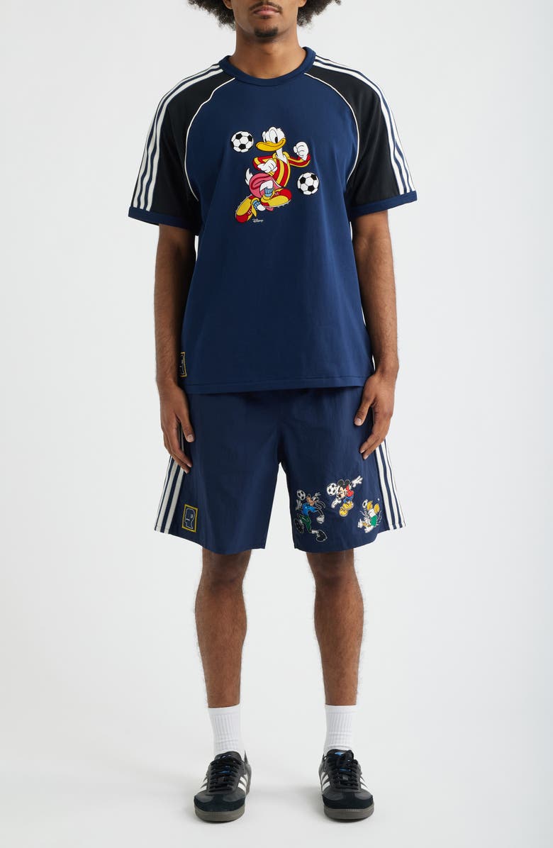adidas Originals x Brain Dead Cotton Jersey T-Shirt, Alternate, color, Collegiate Navy