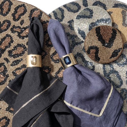 Joanna Buchanan Animal Print Coasters In Brown