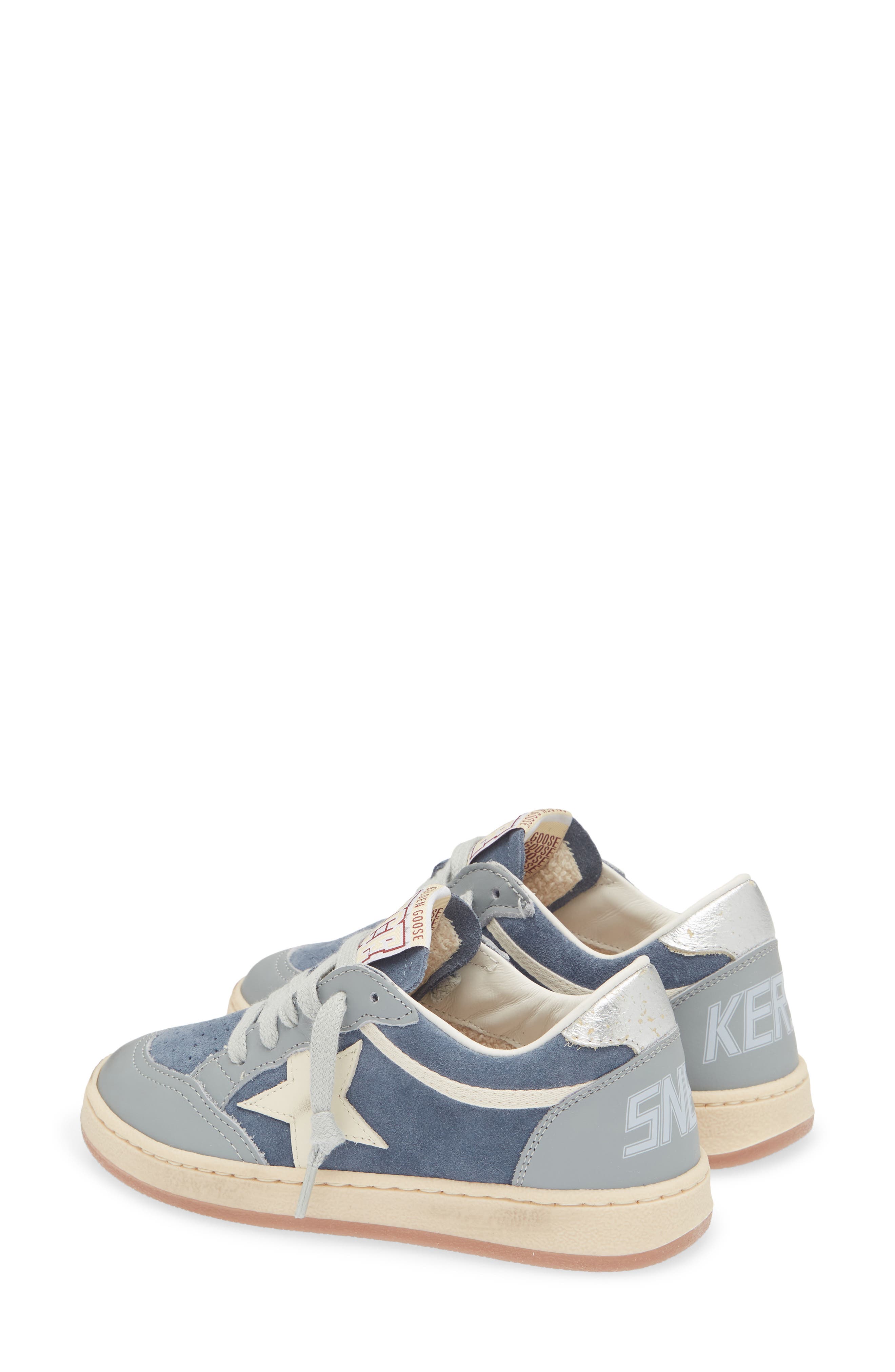 Kids' Ball Star Sneaker, Alternate, color, DENIM BLUE/ WHITE/ SILVER