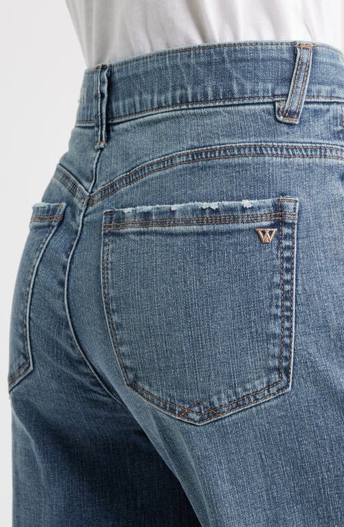 Wit & Wisdom Gracie Skyrise Double Side Seam High Waist Wide Leg Jeans In Blue