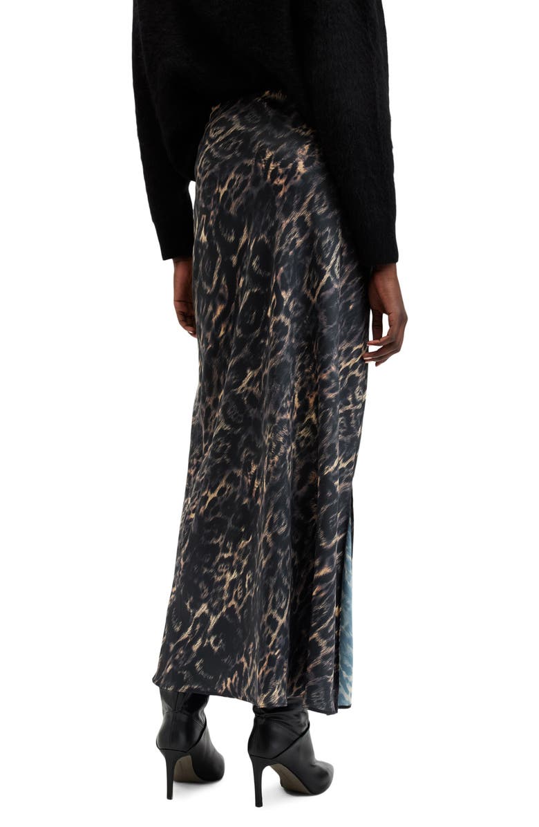 AllSaints Bryony Maxi Slipskirt, Alternate, color, 