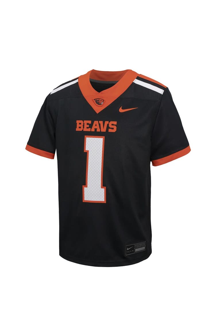 Youth Nike #1 Black Oregon State Beavers Untouchable Football Jersey, Alternate, color, Black