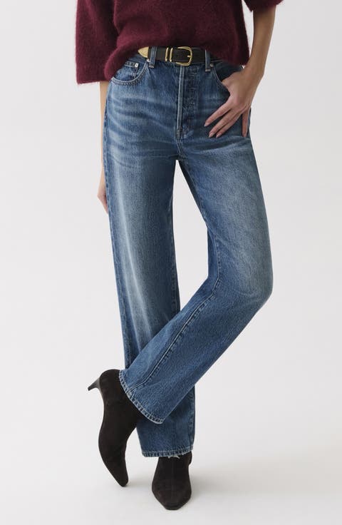 Cassie High Waist Straight Leg Jeans