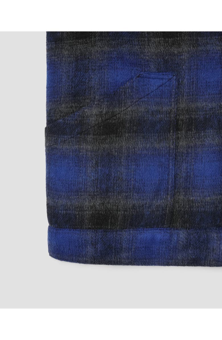 STAN RAY Plaid Cotton Flannel Vest, Alternate, color, Navy