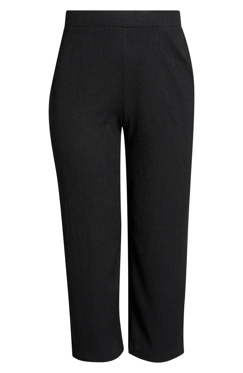 Anne Klein Pull-On Crop Wide Leg Pants, Alternate, color, Anne Black