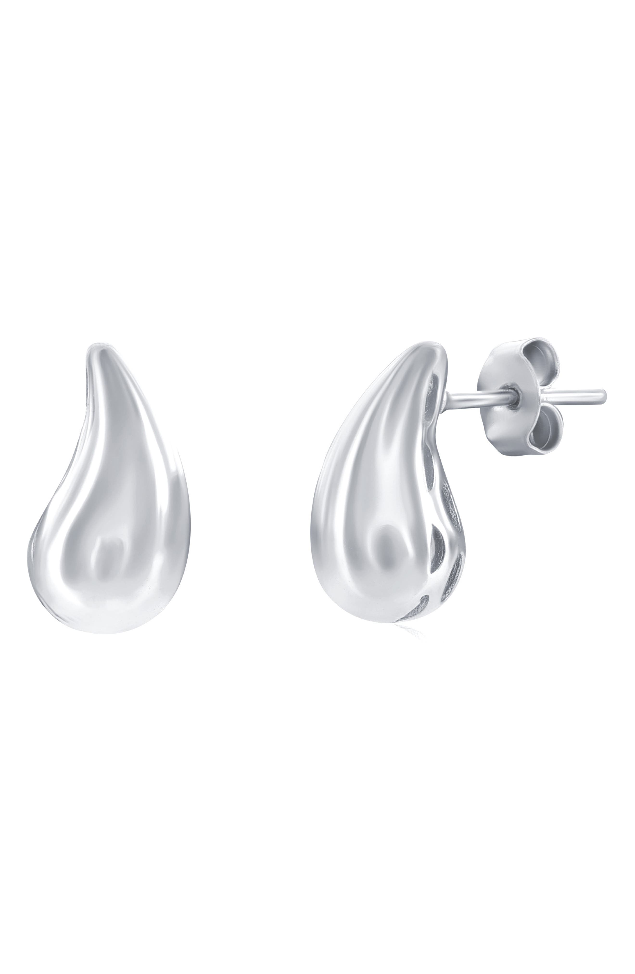 SIMONA Puffy Teardrop Stud Earrings