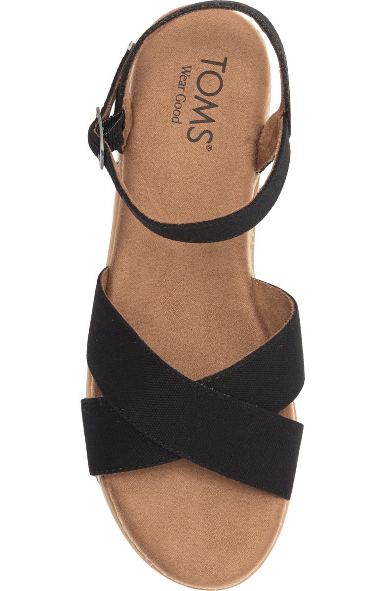 TOMS Noelan Platform Wedge Sandal, Alternate, color,